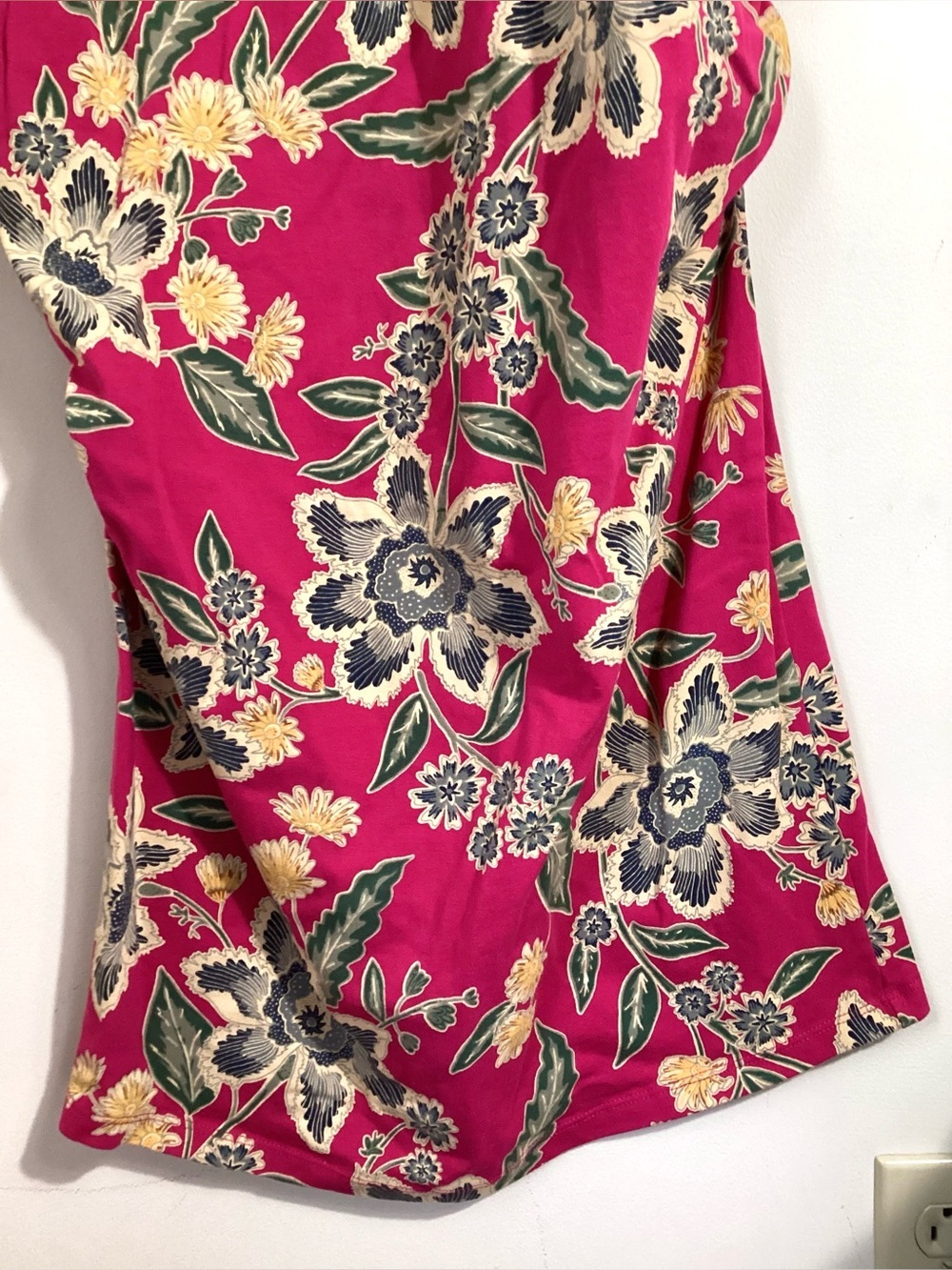 Old Navy Maternity Sleeveless Floral Slub Ruched Midi Dress L - Picture 7 of 15